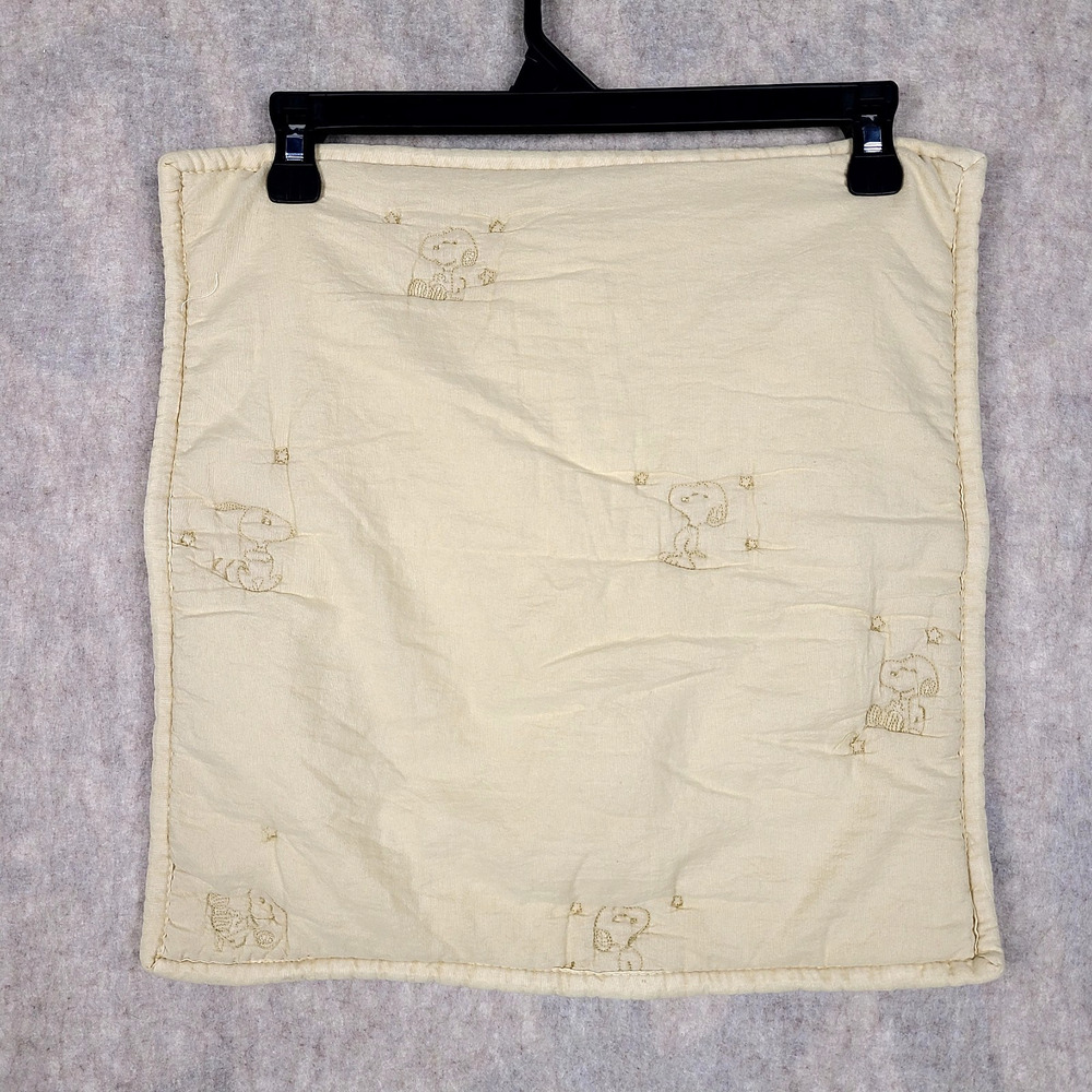 Zara Home x Peanuts Snoopy Throw Pillow Cover 15.5" x 15.5" Neutral Tan NWT
